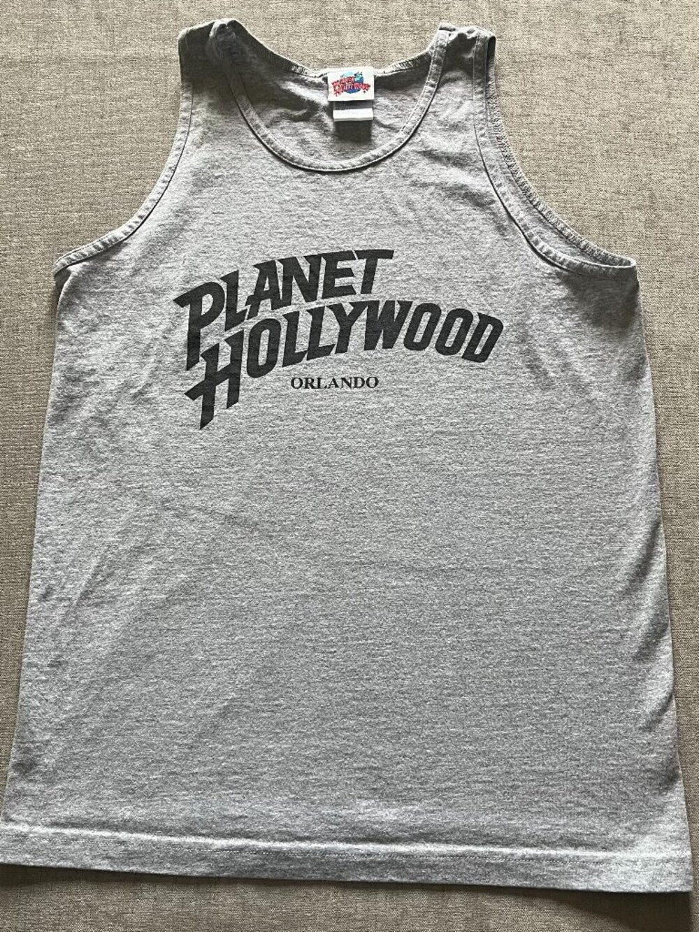 Planet Hollywood Orlando Tank Top Men M Gray Sleeveless Vacation Travel Summer